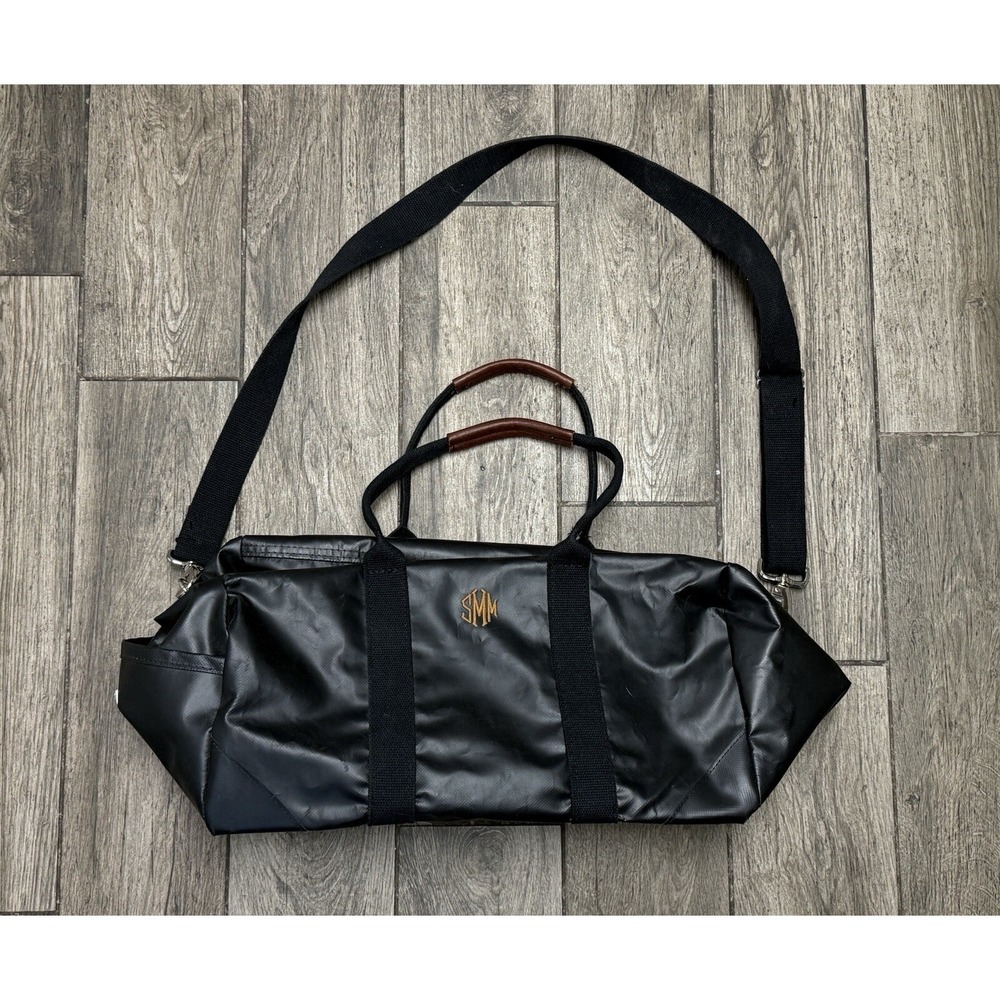 Mark & Graham Black Double Handle Top Handle Bag Tote Duffle Bag